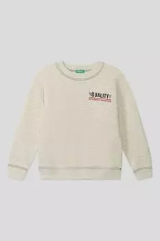 Свитшот хлопковый с принтом Benetton