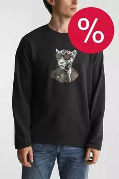 Свитшот хлопковый с принтом Blend