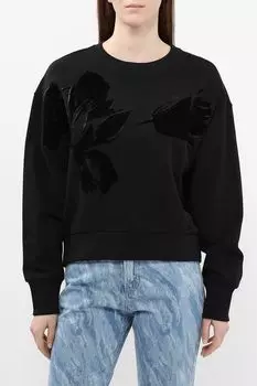 Свитшот хлопковый с принтом BOSS