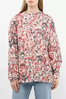 Свитшот хлопковый с принтом BOSS