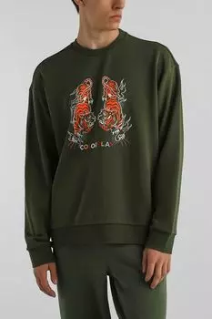 Свитшот хлопковый с принтом COLORPLAY