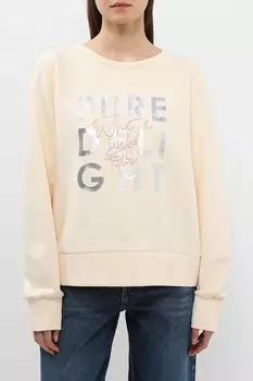 Свитшот хлопковый с принтом Comma