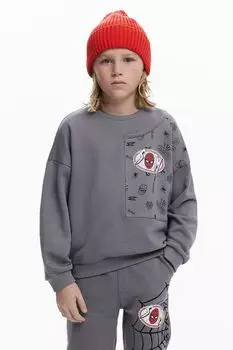 Свитшот хлопковый с принтом Desigual