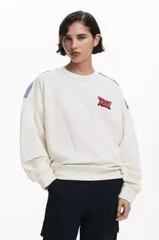 Свитшот хлопковый с принтом Desigual