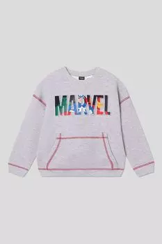 Свитшот хлопковый с принтом Desigual