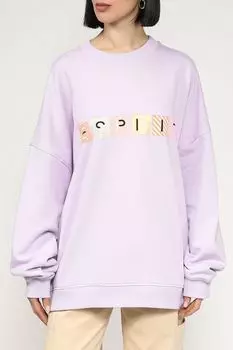 Свитшот хлопковый с принтом Esprit Casual