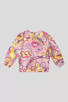 Свитшот хлопковый с принтом Fagottino