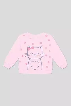 Свитшот хлопковый с принтом Fagottino