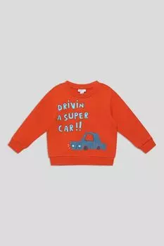 Свитшот хлопковый с принтом Fagottino