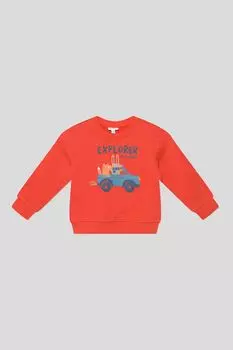 Свитшот хлопковый с принтом Fagottino