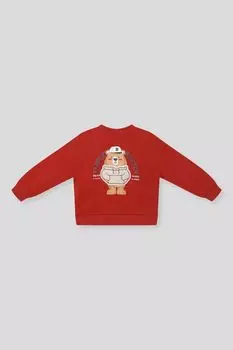 Свитшот хлопковый с принтом Fagottino