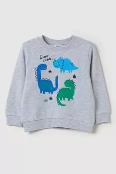 Свитшот хлопковый с принтом Fagottino