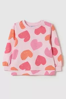 Свитшот хлопковый с принтом Fagottino