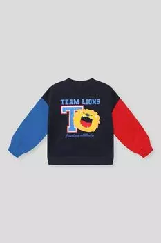 Свитшот хлопковый с принтом Fagottino