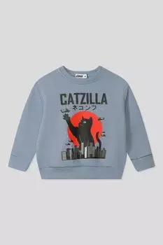 Свитшот хлопковый с принтом GIOCO