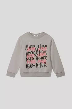 Свитшот хлопковый с принтом GIOCO