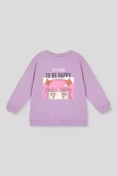 Свитшот хлопковый с принтом GIOCO