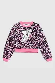Свитшот хлопковый с принтом Guess