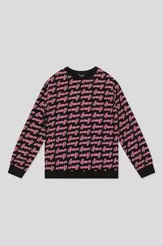 Свитшот хлопковый с принтом Guess