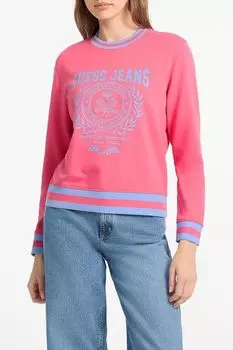 Свитшот хлопковый с принтом Guess Jeans