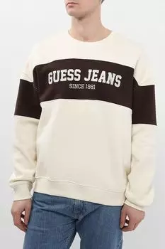 Свитшот хлопковый с принтом Guess Jeans