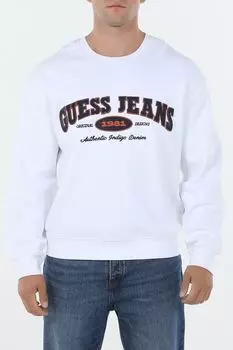 Свитшот хлопковый с принтом Guess Jeans