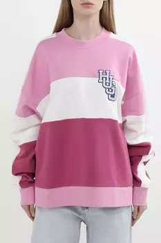 Свитшот хлопковый с принтом HUGO