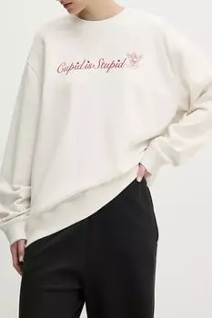 Свитшот хлопковый с принтом HUGO BLUE