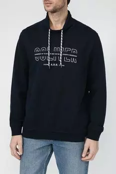 Свитшот хлопковый с принтом и завязками s.Oliver