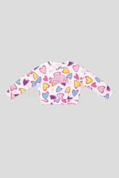 Свитшот хлопковый с принтом LOVE THERAPY