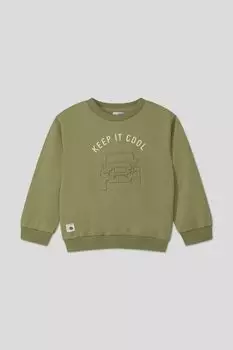 Свитшот хлопковый с принтом Mayoral