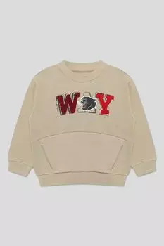 Свитшот хлопковый с принтом Mayoral