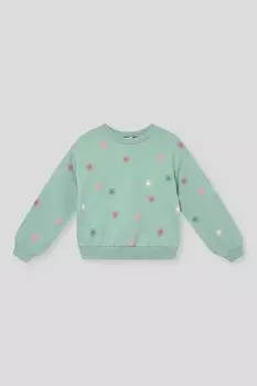 Свитшот хлопковый с принтом Mayoral