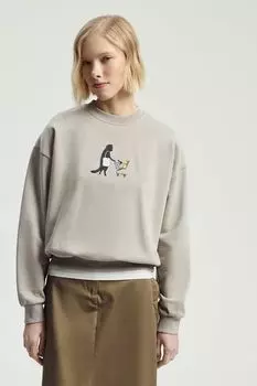 Свитшот хлопковый с принтом Nume