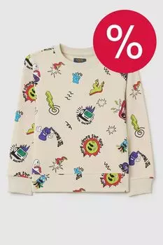 Свитшот хлопковый с принтом OVS