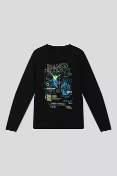 Свитшот хлопковый с принтом OVS