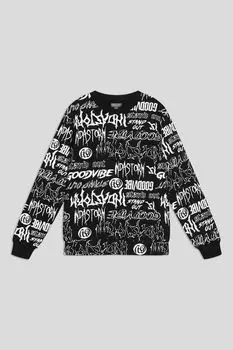 Свитшот хлопковый с принтом OVS