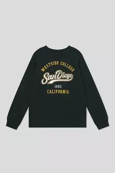 Свитшот хлопковый с принтом OVS