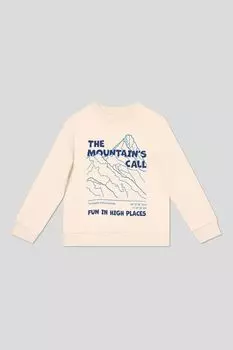 Свитшот хлопковый с принтом OVS