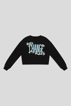 Свитшот хлопковый с принтом OVS