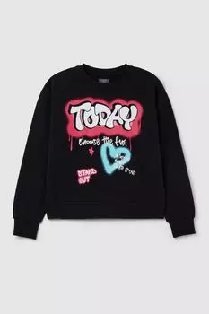 Свитшот хлопковый с принтом OVS