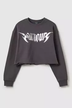 Свитшот хлопковый с принтом OVS