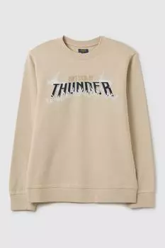 Свитшот хлопковый с принтом OVS