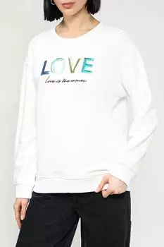 Свитшот хлопковый с принтом s.Oliver