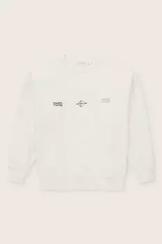 Свитшот хлопковый с принтом TOM TAILOR