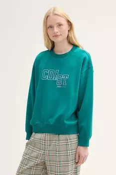 Свитшот хлопковый с принтом TOM TAILOR