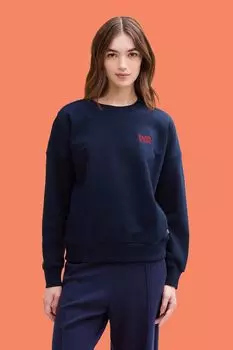 Свитшот хлопковый с принтом TOM TAILOR