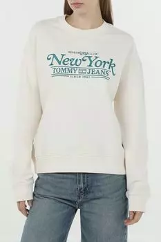 Свитшот хлопковый с принтом Tommy Jeans