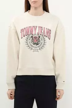 Свитшот хлопковый с принтом Tommy Jeans