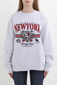 Свитшот хлопковый с принтом Tommy Jeans